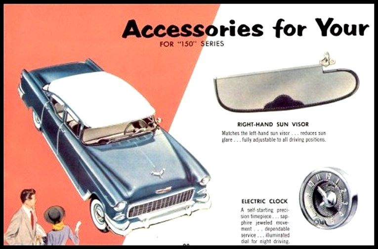 1955 Chevrolet Accessories Booklet Page 35